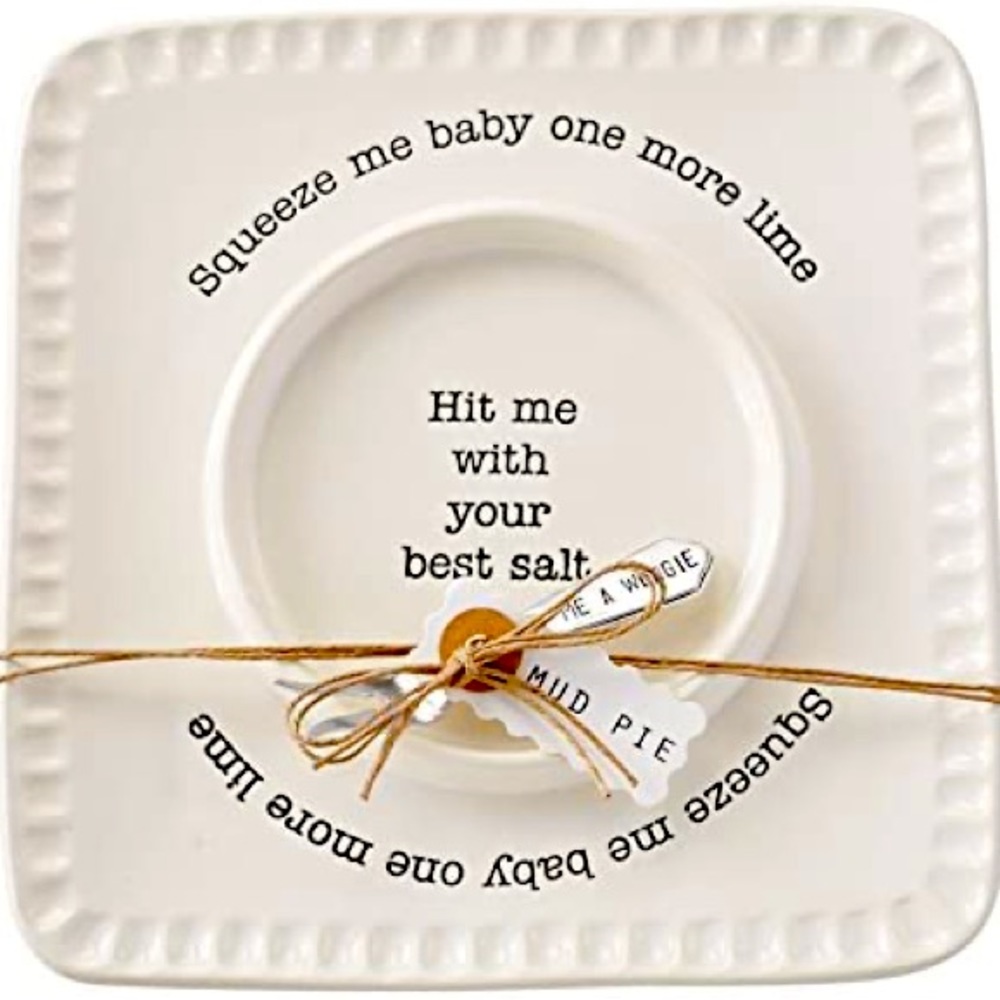 NWOB Mud Pie Lime And Salt Rimmer Margarita Set